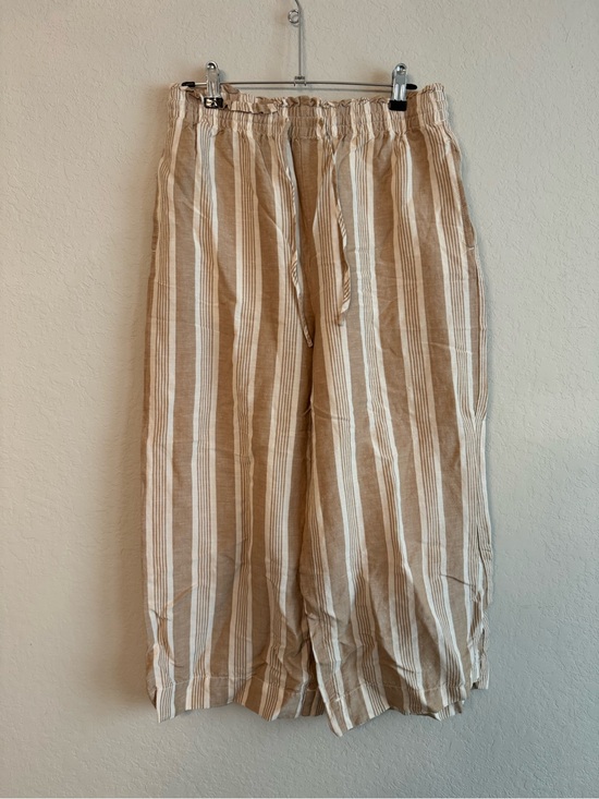 Madewell Pants - Madewell Striped Linen Wide Leg Pants
